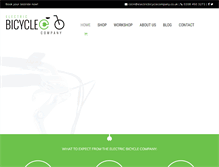 Tablet Screenshot of electricbicyclecompany.co.uk